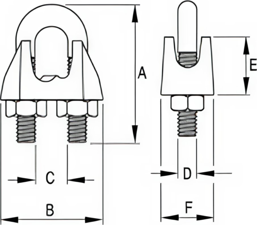 Desenho técnico — Grampos