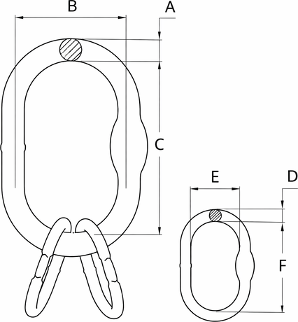 Desenho técnico — Anel Mestre com Sub-elos A347
