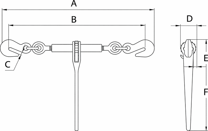 Desenho técnico — Catraca Tensora